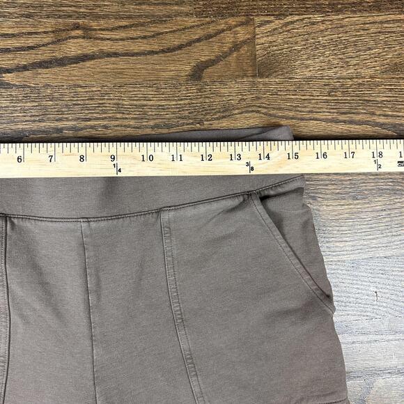 Pure Jill Pants Womens Small Taupe Brown Pull On Crop Patch Pocket Knit Lounge - Picture 5 of 10